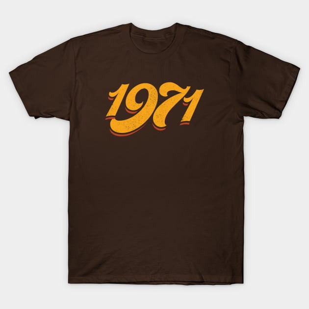 The Seventies - 1971 T-Shirt by LeftCoast Graphics